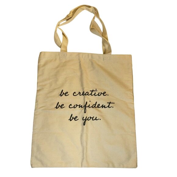 Chloe+Isabel Canvas Tote Bag Creative Confident Be You Birds on Branch EUC - Picture 4 of 10